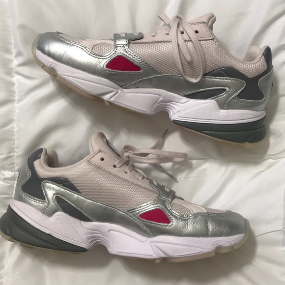 adidas Falcon Orchid Tint Silver Metallic Sneakers - Picture 8 of 14